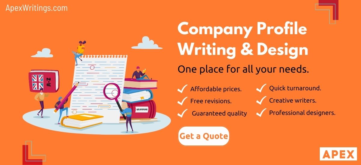 Company Profile Writer, Company Profile Designer, Company Profile Writing Services